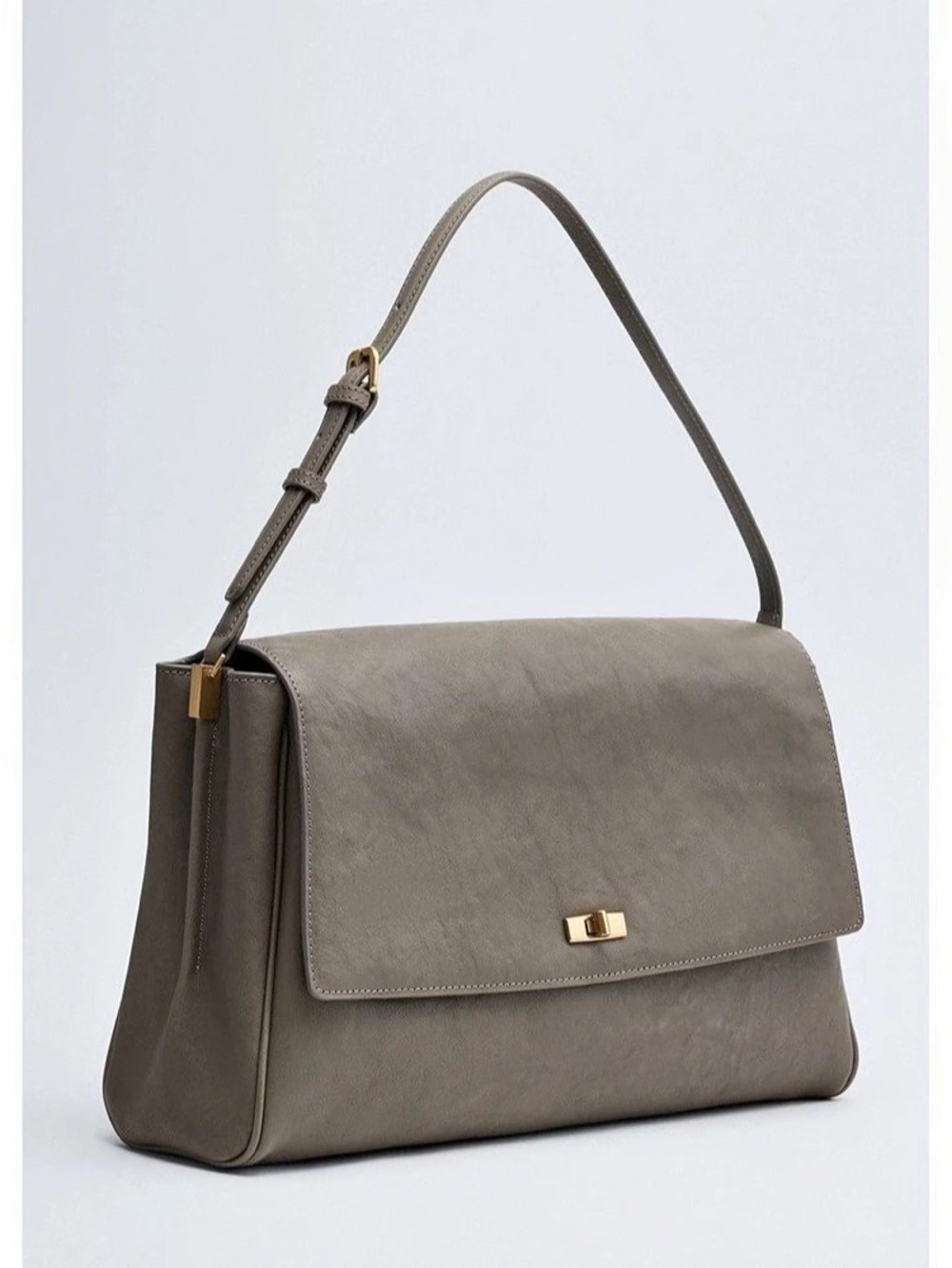 Mango Gray Shoulder Bag Like New